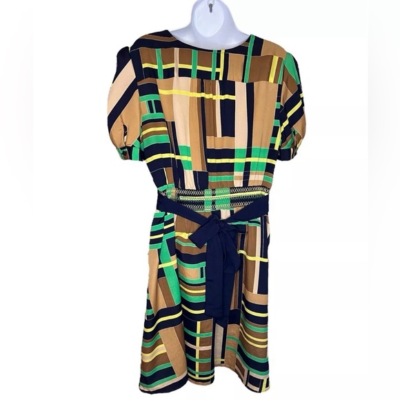 The Webster Miami for Target Dress Geometirc Cap Sleeve Retro Plus Size XL - Picture 2 of 4